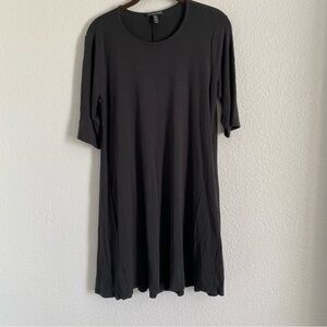 Eileen Fisher Women's Gray Tunic T-Shirt Dress Size XS